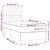Vidaxl Box spring postelja z vzmetnico LED temno rjava 80x200 cm blago