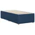 Vidaxl Posteljni okvir brez vzmetnice modra 90x190 cm tkanina