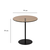 Hanah home Klub sto Chill 50x50x50cm Crno-Bronzi