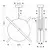 LED luster na sajli RELAX LED/15W/230V zlatna/bela