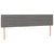 Greatstore Box spring postelja z vzmetnico temno siva 180x200 cm blago
