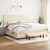 vidaXL Box spring postelja z vzmetnico krem 200x200 cm blago, (20761283)