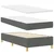 Vidaxl LED Box Spring Postelja Temno siva 100 x 200 cm blago