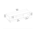 Hanah Home TV Komoda Luga, 180x44,7x29,8 cm, Crna