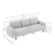 Atelier del Sofa Trosed Sparrow Extra 3, 238x89x87 cm, Teget