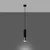 Sollux SL.0940 - Luster na sajli LOOPEZ 1xGU10/10W/230V crna/krom