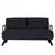 Atelier del Sofa Dvosed na razvlačenje Sando 2 Crni