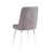 Hanah Home Trpezarijska stolica Stormi Sandalye Wht 47x89x46cm Belo-Siva