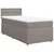 vidaXL vidaXL Box spring postelja z vzmetnico taupe 80x200 cm blago, (21292015)