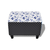 VIDAXL otoman s cvjetnim uzorkom u stilu Patchwork, plavo-bijeli