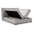 Svetlo siva boxspring postelja s prostorom za shranjevanje 140x200 cm Lysa – Ropez