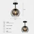 Plafonski luster SOLO BLACK 1xE27/60W/230V crna/zlatna