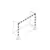 Rukometni gol 3x2m al profil kvadrat 80x80 dubina 0,8/1,0m