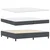 Vidaxl LED Box Spring Postelja Temno siva in bela 200 x 200 cm
