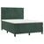 Vidaxl Box spring postelja z vzmetnico temno zelen 140x190 cm žamet