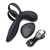 Trinity Vibes Silicone Vibrating Girth Enhancer with Remote Control Black