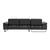 Atelier del Sofa Ugaona garnitura Antracit