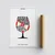 Wallity Poster Apple Sangria-2053, 21x29,7 cm