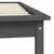 Vidaxl Posteljni okvir siv 90x200 cm trdna borovina