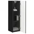TV zidni ormar 2 pcs Crna 30 x 31 x 100 cm Konstruirano drvo