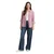 TOM TAILOR Bluza temno roza/bela