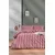 Stripe - Crvena, Pink Crvena Jednobojni Set Posteljine