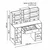 Hanah Home toaletni sto Glamo sa ogledalom, 120 cm, beli