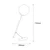 Opviq Stona lampa E27 Socket, Crna