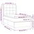 vidaXL Box spring postelja z vzmetnico krem 90x200 cm blago