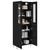 Highboard Bijeli i crni hrast 69,5 x 34 x 180 cm