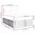 Vidaxl Box spring postelja z vzmetnico krem 140x190 cm blago