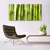 tulup.si Slika na steklu Bamboo rastlin narava 140x70 cm 2 obešalnika