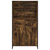 Kreveta 2 pcs Dimni hrast 81 x 36 x 150.5 cm Konstruirano drvo