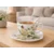 Porcelanasta skodelica White Rose 250 ml + darilo krožnik