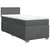 vidaXL Box spring postelja z vzmetnico temno siva 100x200 cm blago