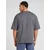 Trendyol Anthracite Basic 100% Cotton Oversize/Wide-Fit Short Sleeve T-Shirt