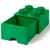 LEGO škatla za shranjevanje s 4 predali, temno zelena