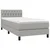 Vidaxl Box spring postelja z vzmetnico svetlo siv 100x200 cm blago