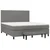Vidaxl Box spring postelja z vzmetnico temno siva 180x200 cm blago