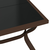 vidaXL Vrtni stol smeđe-crni 180 x 80 x 70 cm od čelika i stakla