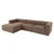 Atelier del Sofa Ugaona garnitura Mora XL 320x69x180cm Braon