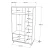 Hanah home Ormar 112x195,6x55cm Orah