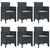 Vrtni set za objed 7 pcs Antracit Polt ratan