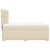 vidaXL vidaXL Box spring postelja z vzmetnico krem 160x200 cm blago, (21308270)