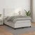 vidaXL Box spring postelja z vzmetnico bel 120x200 cm umetno usnje