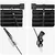 Venecijanski zastore Crna 220 x 135 cm Aluminij