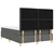Vidaxl LED Box Spring Postelja Temno siva 140 x 200 cm blago