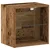 Floating Shelf with LED Light s policom Smeđa 40 x 28,5 x 40 cm