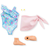 Punčka Zoé Beach Set Corolle Girls z rjavimi lasmi 28 cm 5 dodatkov od 4 leta