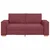 Vidaxl Dvosed vinsko rdeč 180x78x84 cm blago